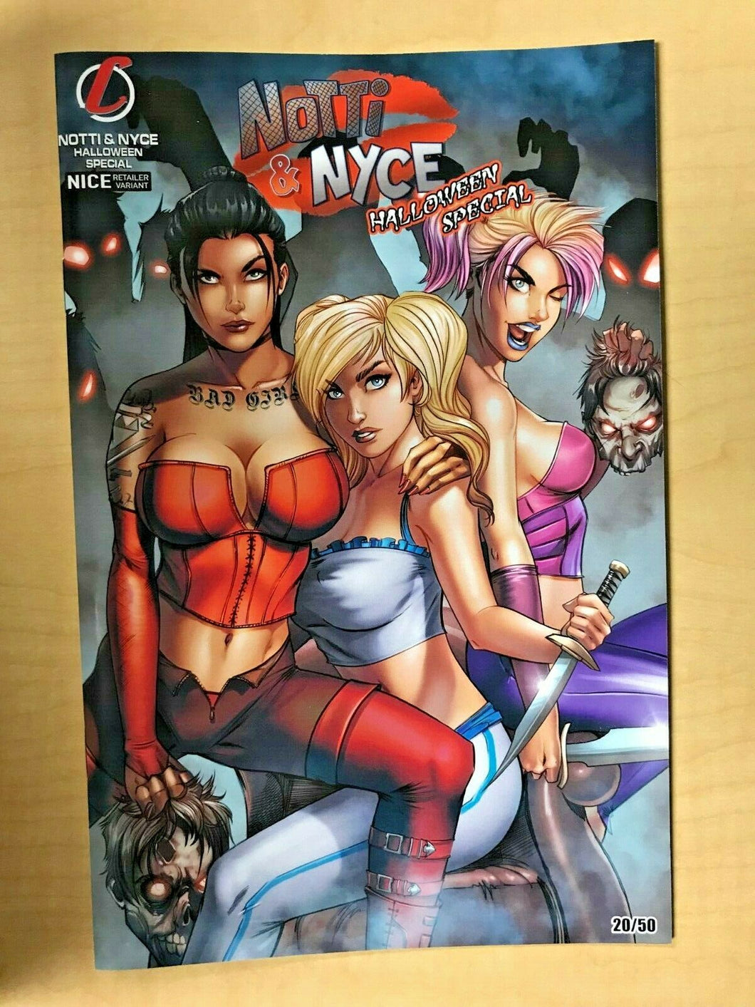 Notti & Nyce 2019 Halloween Special NICE Variant Cover Ryan Kincaid BooKooComix