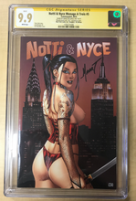 Load image into Gallery viewer, Notti &amp; Nyce Menage a Trois #5 NYCC Exclusive NAUGHTY Variant Cover by EBAS Artist Proof AP1 Signed by Marat Mychaels CGC Signature Series Graded 9.9